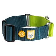 Color Block Martingale Collar Deep Teal Mix - Deep Teal MixS