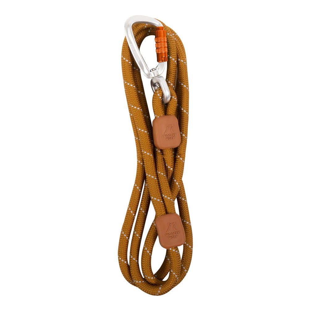 Woolly Wolf Rope Leash Honey Ginger -