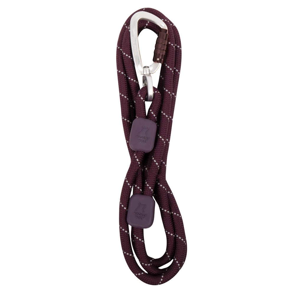 Woolly Wolf Rope Leash Juicy Plum -